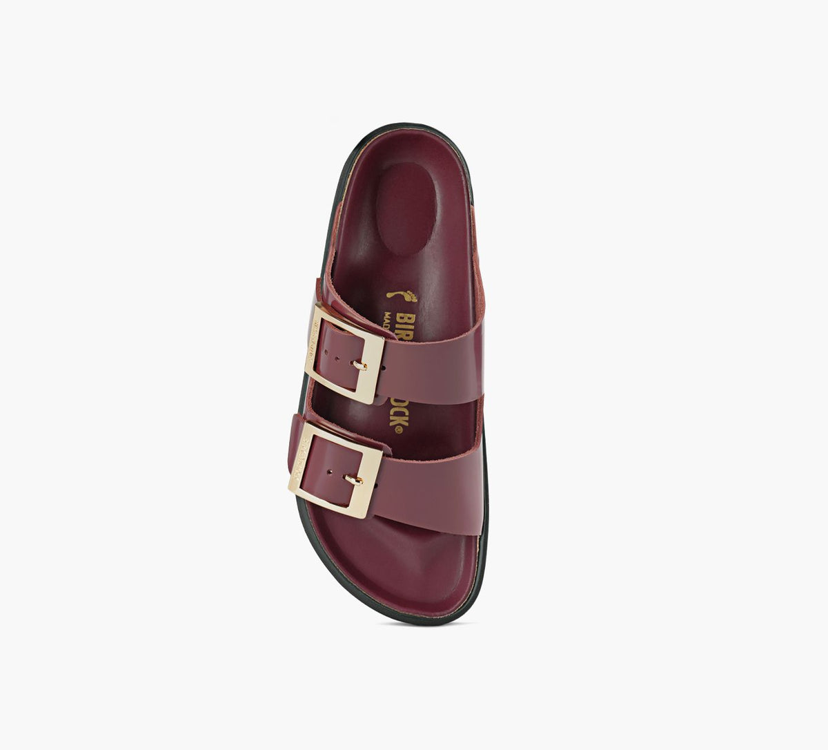 BIRKENSTOCK ARIZONADROPLETBUCKLE in BURGUNDY view 1c