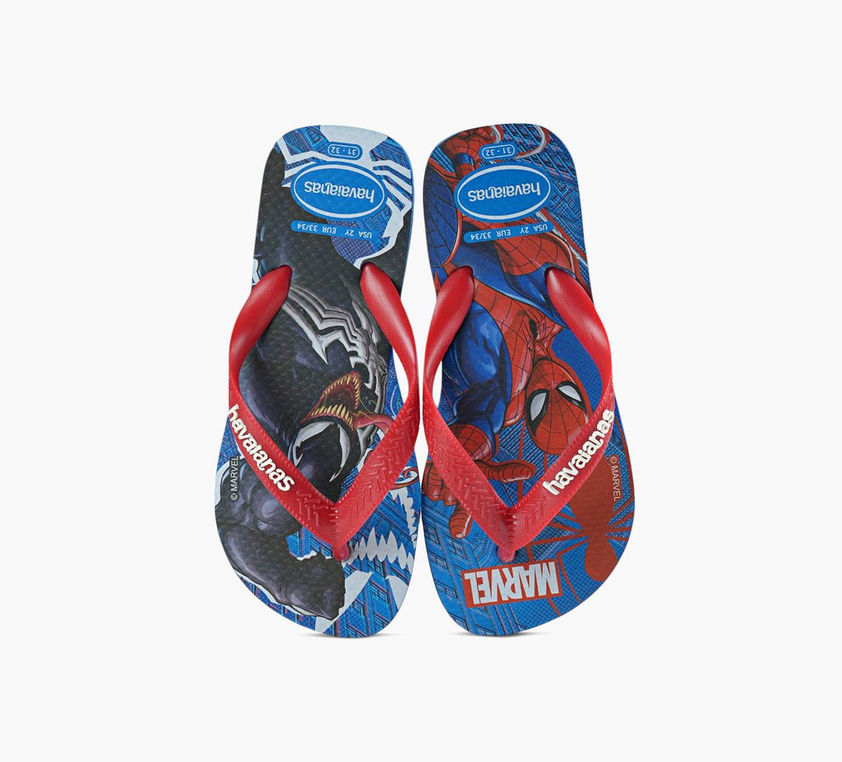 HAVAIANAS TONGTOPMARVELIIENFANTS en ROUGE vue 1c