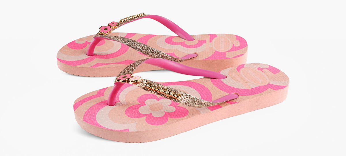 HAVAIANAS TONGFINEPAILLETTESENFANTS en ROSE PALE vue 4