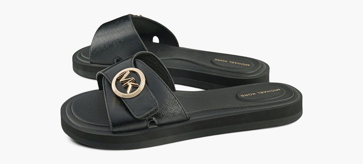MICHAEL KORS MKPOOLSLIDE in BLACK view 4