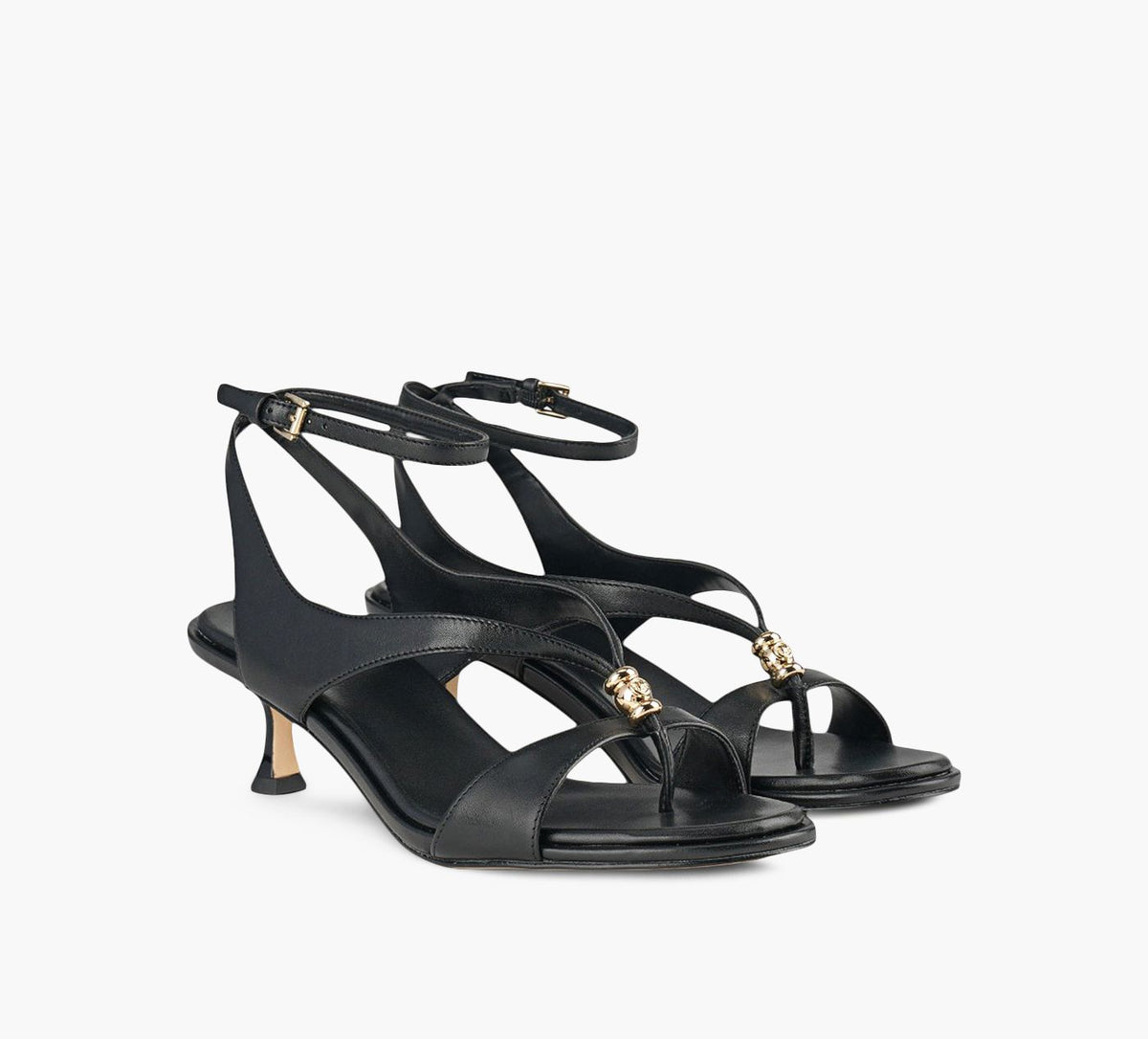 MICHAEL KORS SANDALEMIHAUTECHRIE en NOIR vue 2
