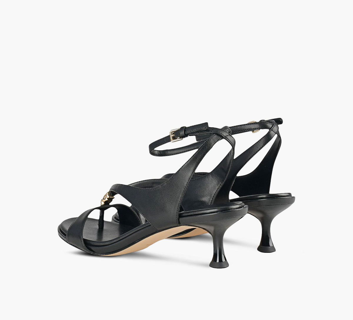 MICHAEL KORS SANDALEMIHAUTECHRIE en NOIR vue 3