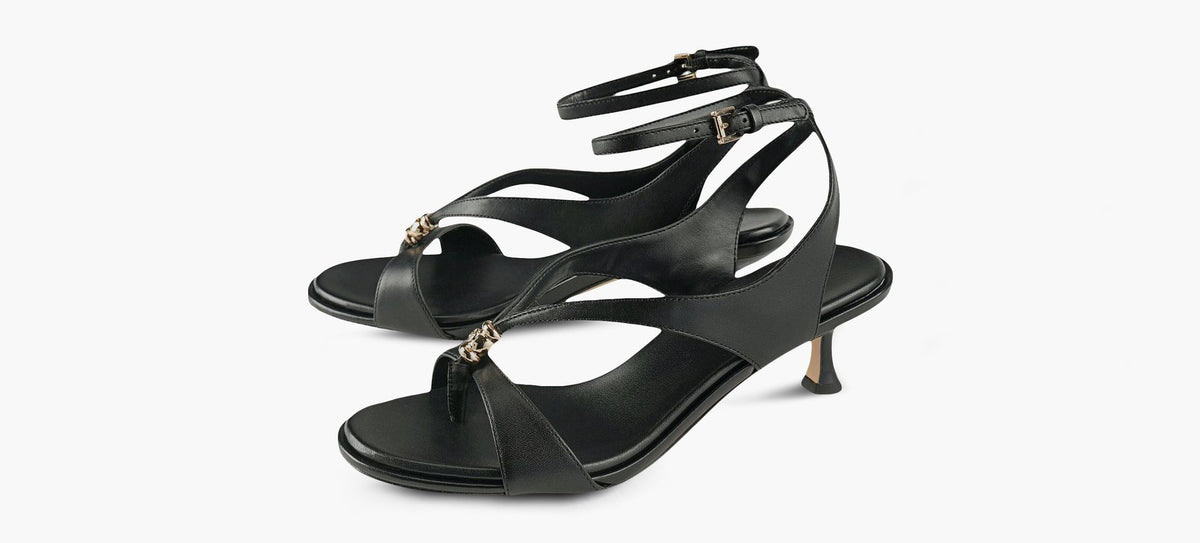 MICHAEL KORS SANDALEMIHAUTECHRIE en NOIR vue 4
