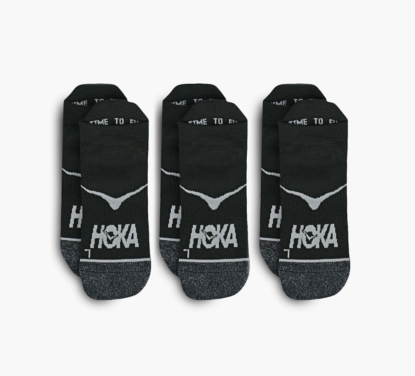 HOKA CHAUSSETTESDECOURSEINVISIBLESLOTDE3 en NOIR