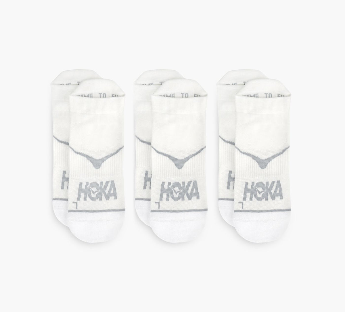 HOKA CHAUSSETTESDECOURSEINVISIBLESLOTDE3 en BLANC