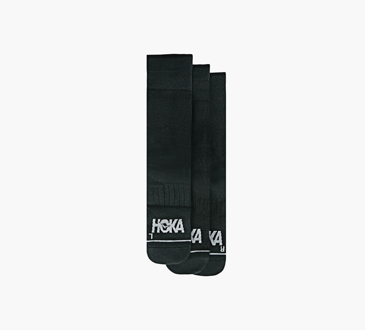 HOKA CHAUSSETTESDECOURSEMIMOLLETLOTDE3 en NOIR