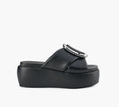 MARC JACOBS SANDALEPLATEFORME en NOIR