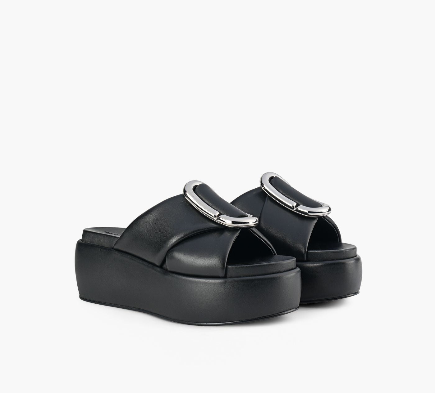 MARC JACOBS SANDALEPLATEFORME en NOIR vue 2