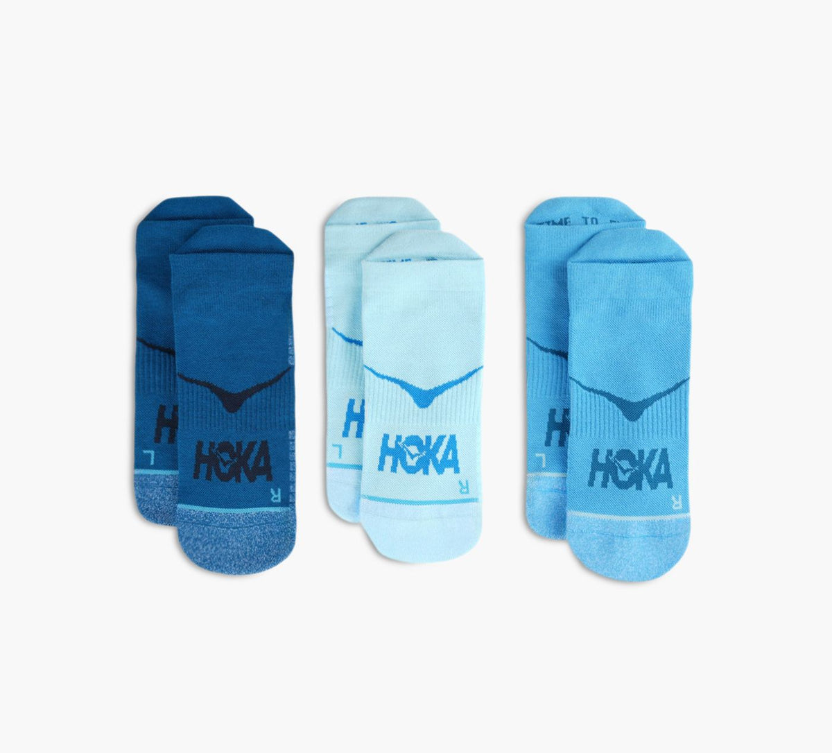 HOKA CHAUSSETTESDECOURSEINVISIBLESLOTDE3 en BLEU