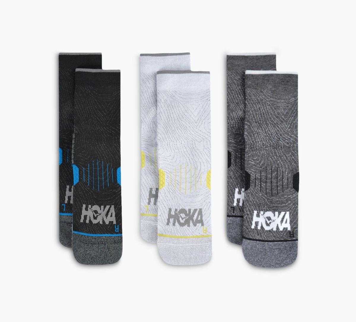 HOKA CHAUSSETTESDECOURSE343PAIRES en MULTICOLORE