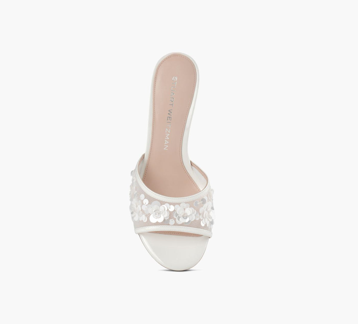 STUART WEITZMAN SANDALEMONTROSE en BLANC vue 1c