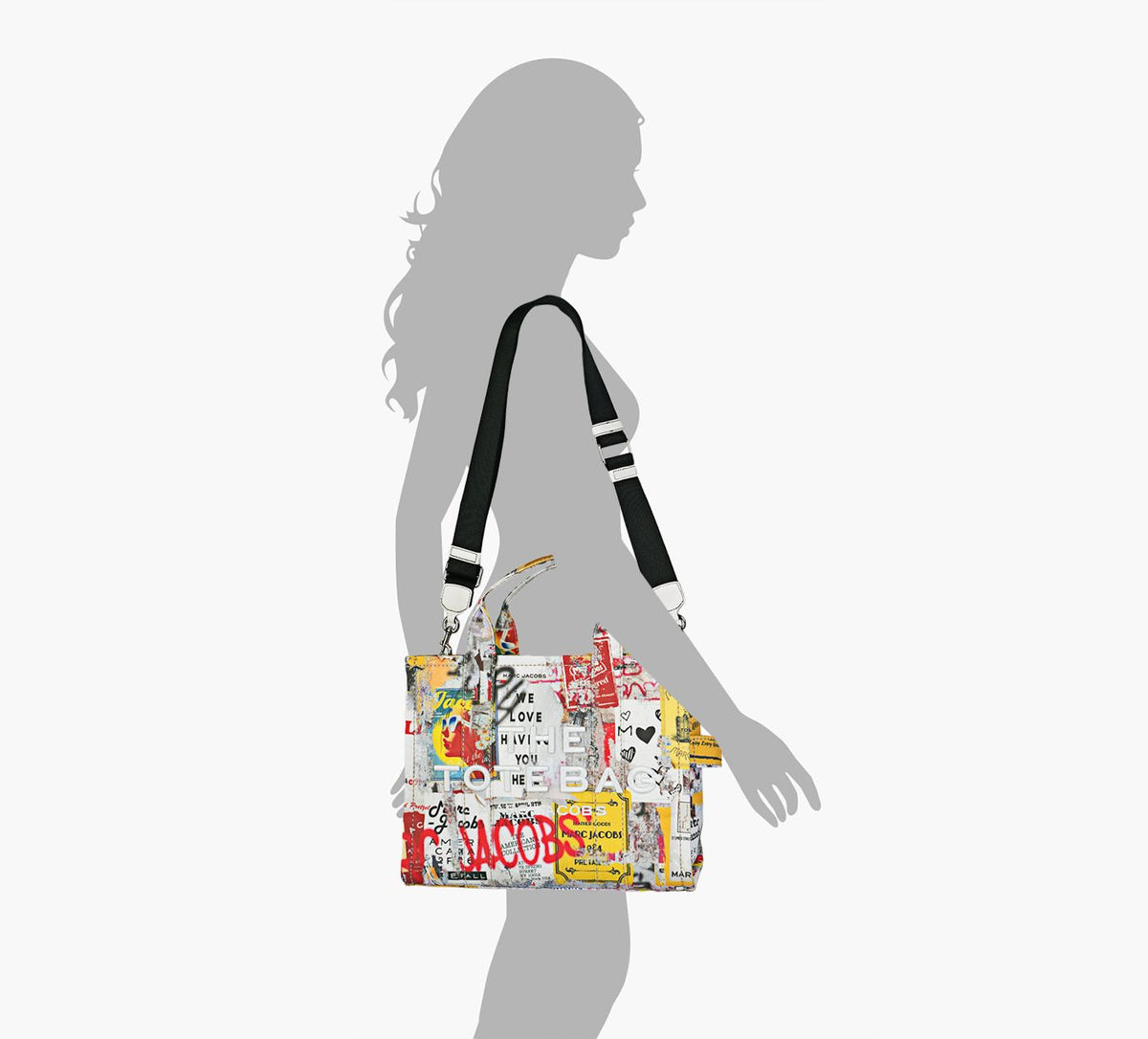 MARC JACOBS FOURRETOUTTHEMEDIUMTOTE en MULTICOLORE vue 4