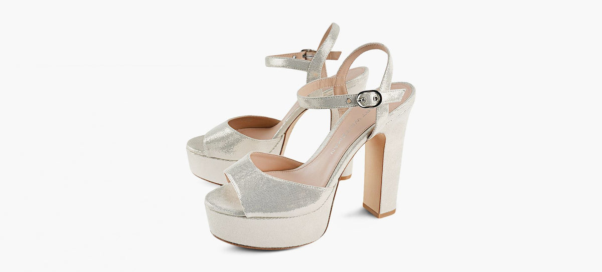STUART WEITZMAN PLATEFORMEREADE en ARGENT vue 4