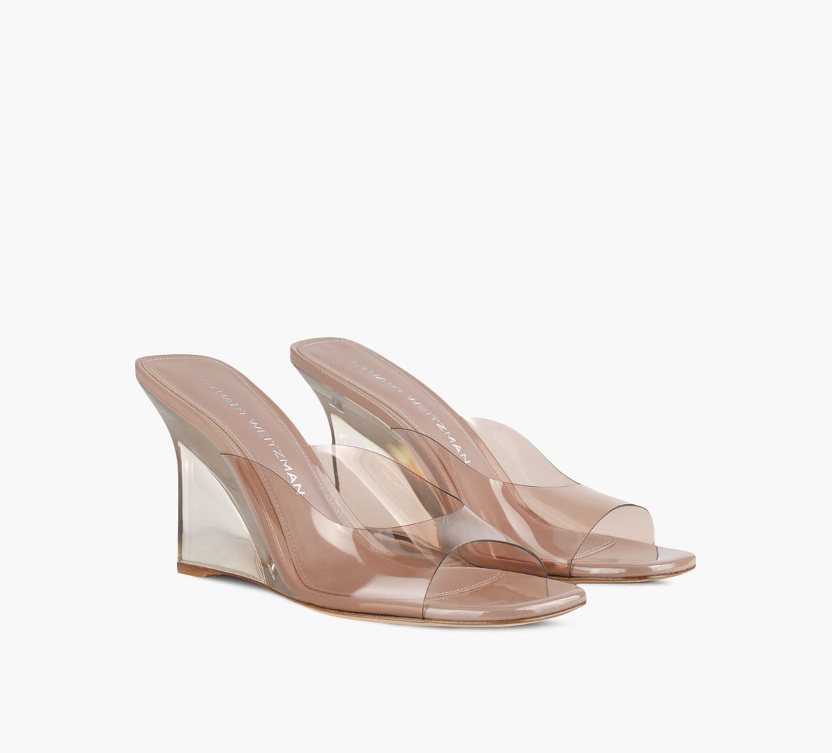 STUART WEITZMAN MULEENLUCITEVINNIE en TRANSPARENT vue 2