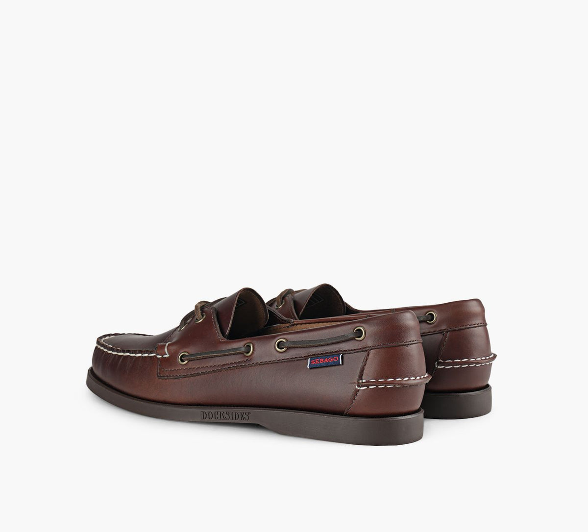 SEBAGO DOCKSIDESPORTLANDWAXED in BROWN view 3