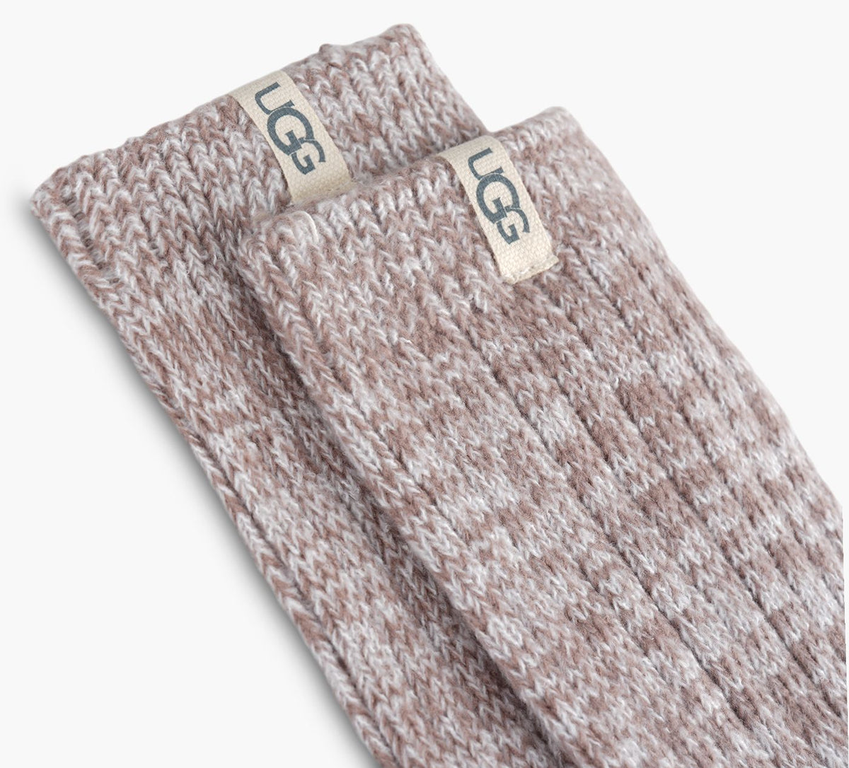 UGG RIBKNITSLOUCHYCREWSOCK in BROWN view 2