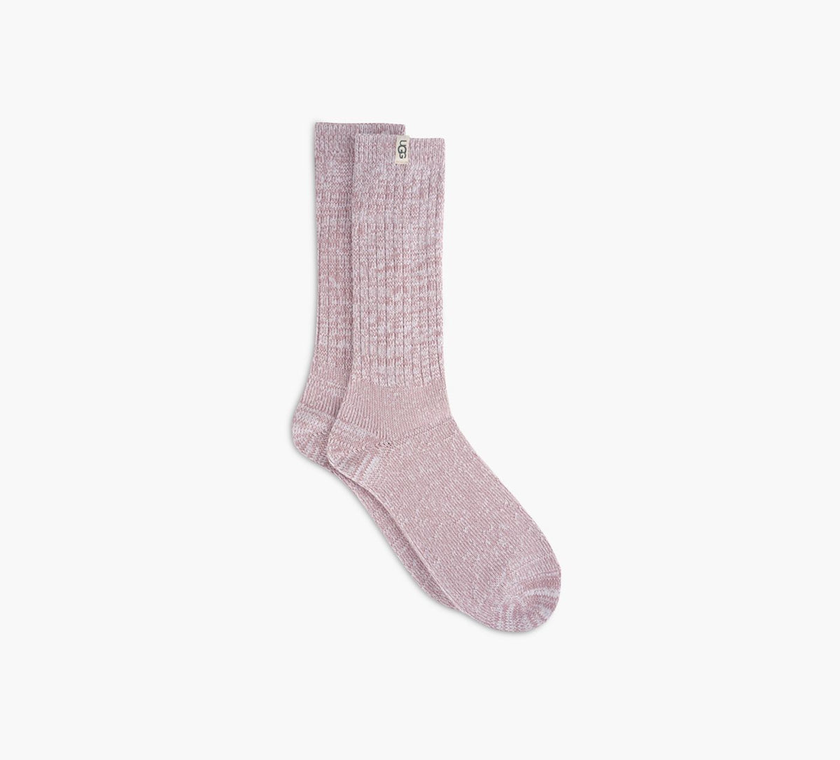 UGG RIBKNITSLOUCHYCREWSOCK in LIGHT PINK