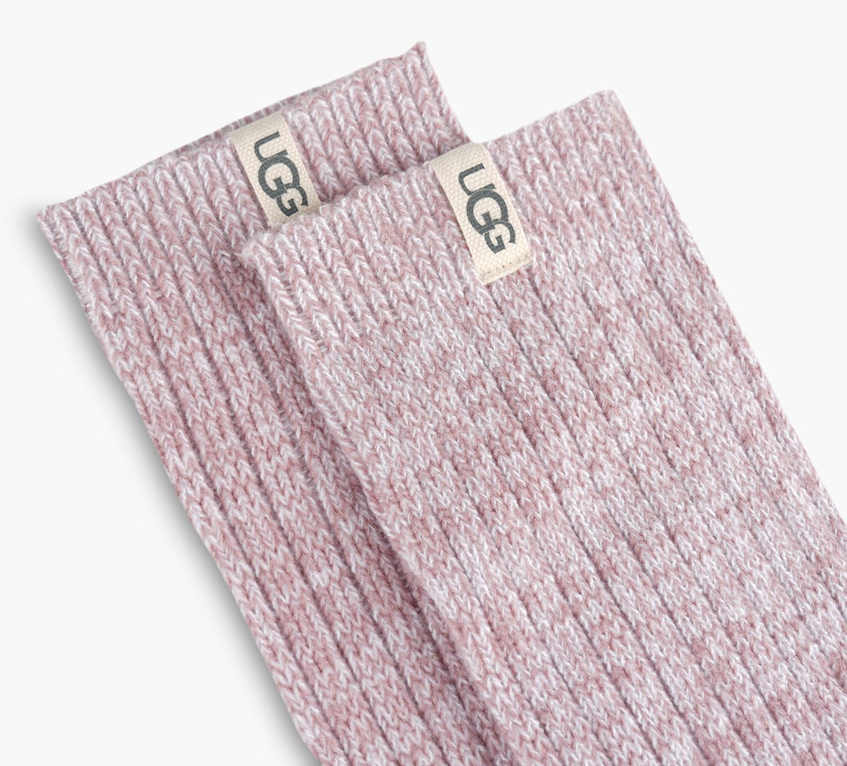 UGG RIBKNITSLOUCHYCREWSOCK in LIGHT PINK view 2
