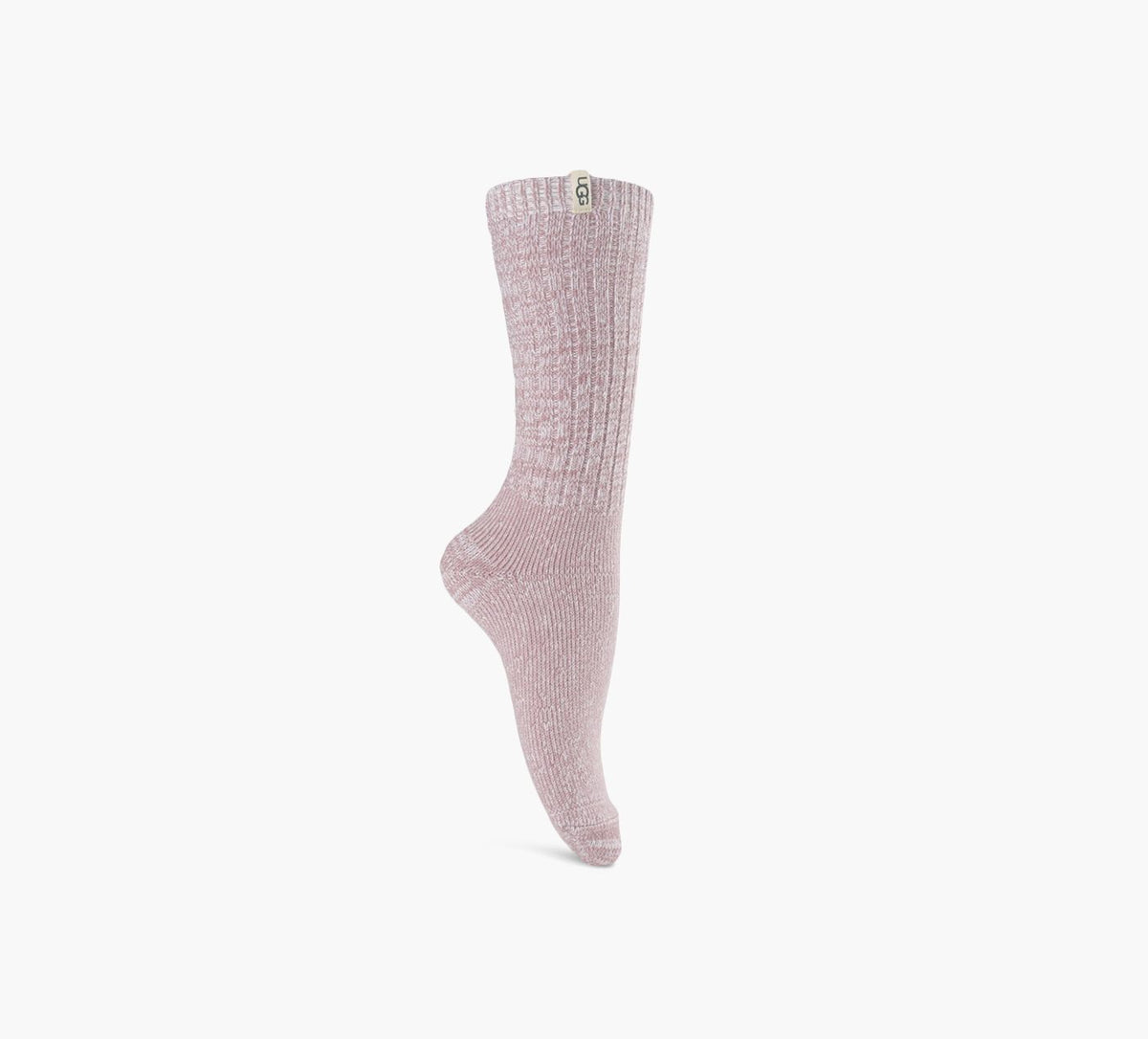 UGG RIBKNITSLOUCHYCREWSOCK in LIGHT PINK view 3