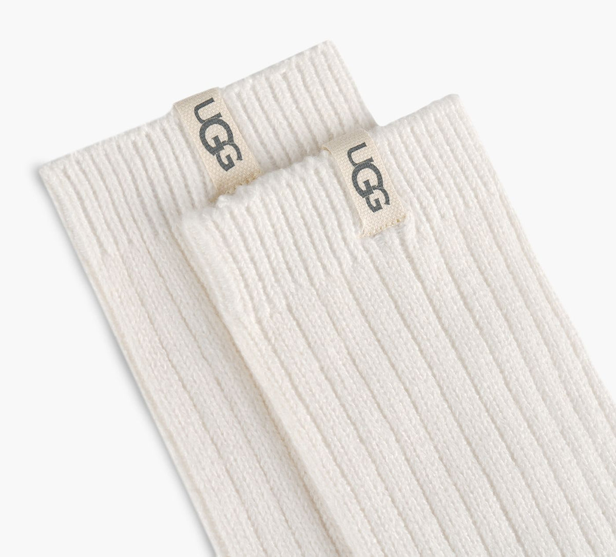 UGG CHAUSSETTESMIMOLLETAMPLEENTRICOTCTEL en BLANC vue 2
