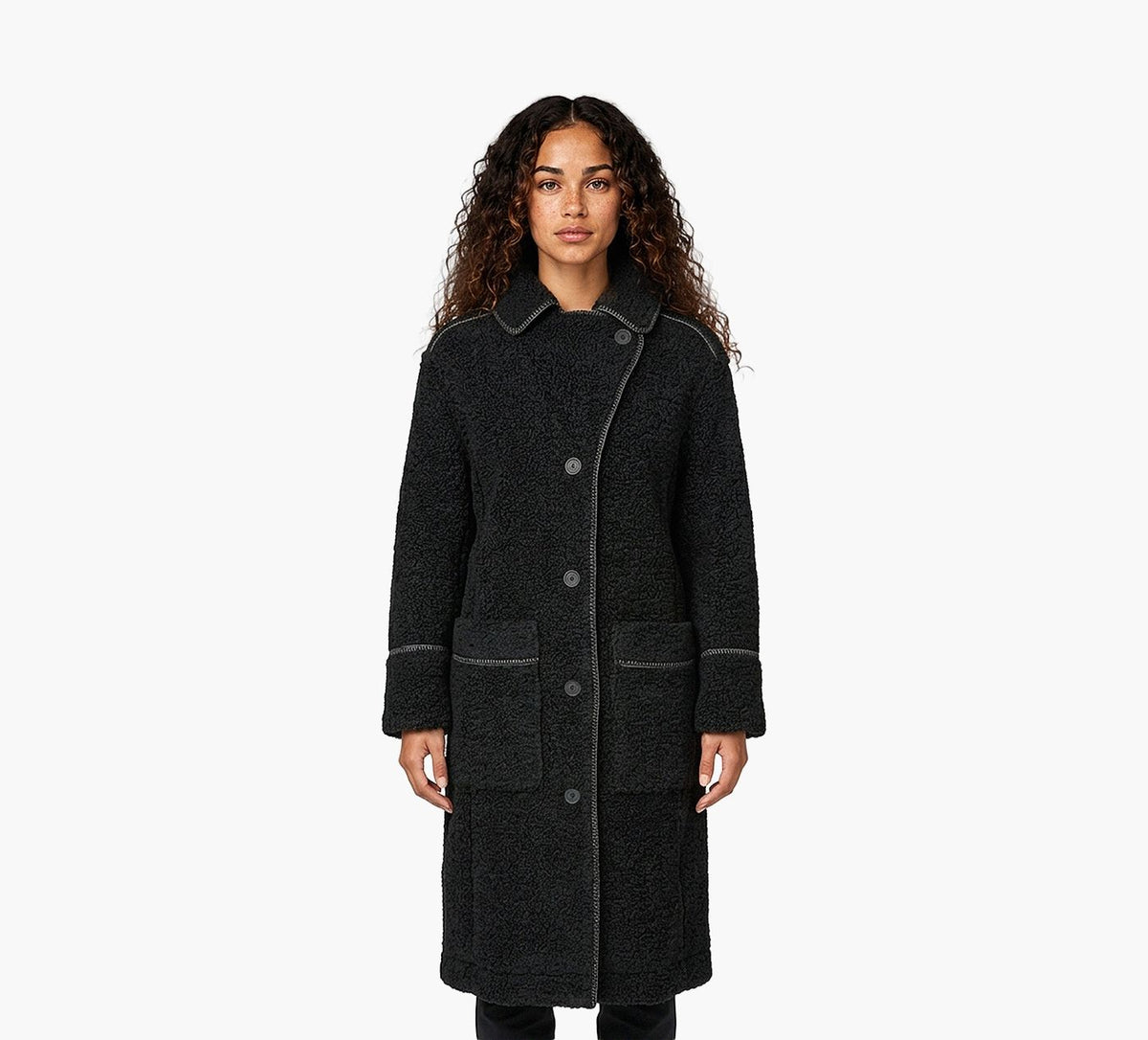 UGG MANTEAUSEMAUGGFLUFF en NOIR vue 2