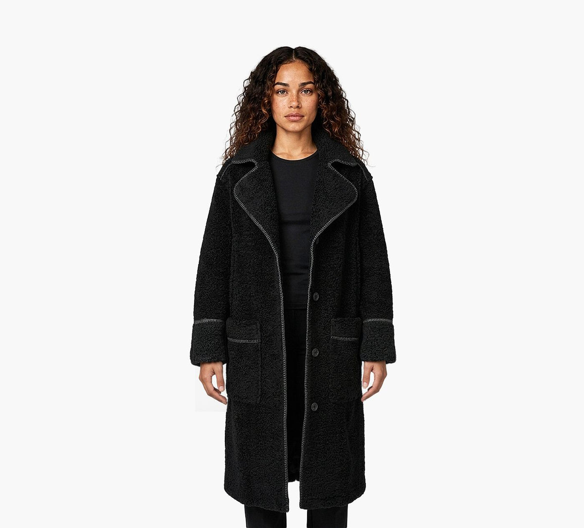 UGG MANTEAUSEMAUGGFLUFF en NOIR vue 5