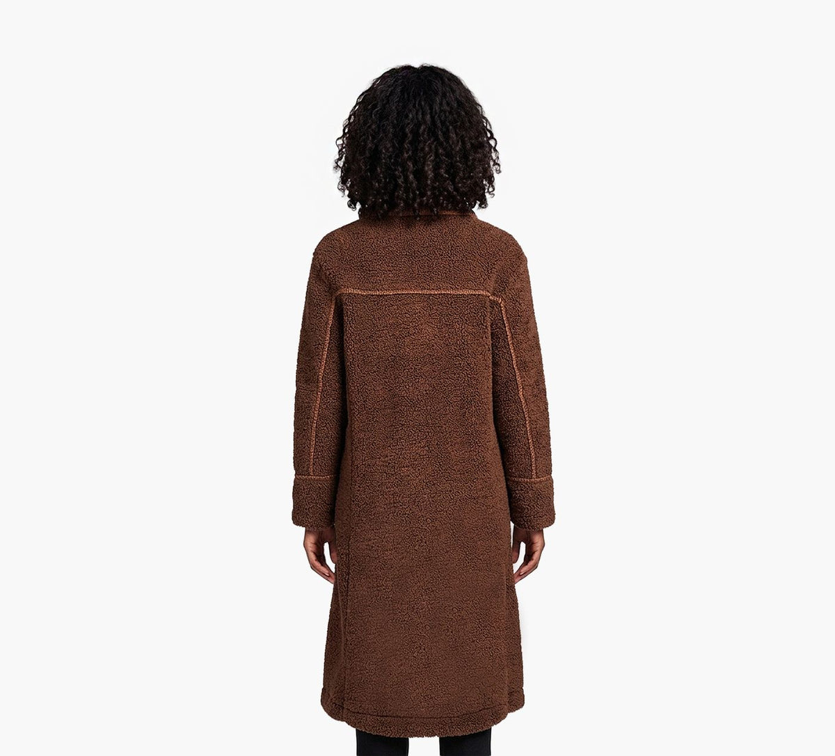 UGG MANTEAUSEMAUGGFLUFF en BRUN vue 4