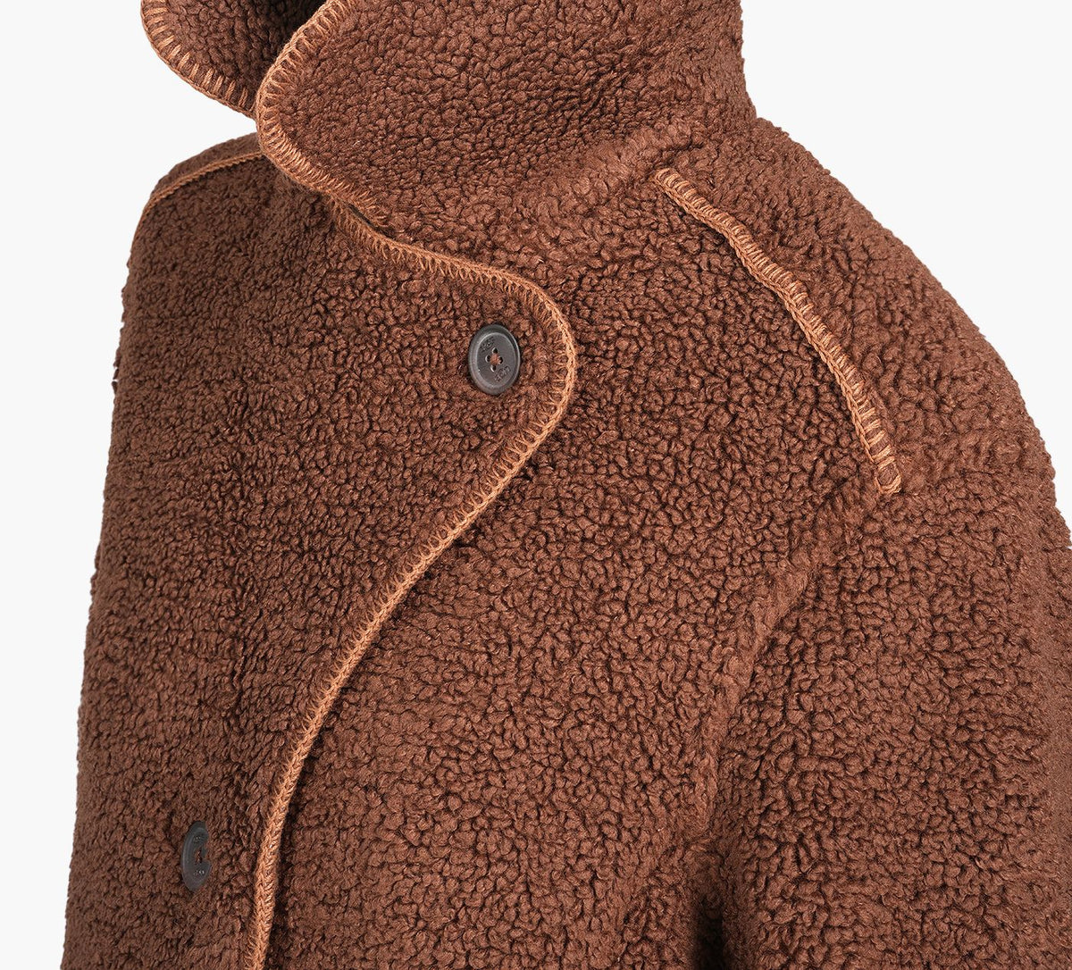 UGG MANTEAUSEMAUGGFLUFF en BRUN vue 7