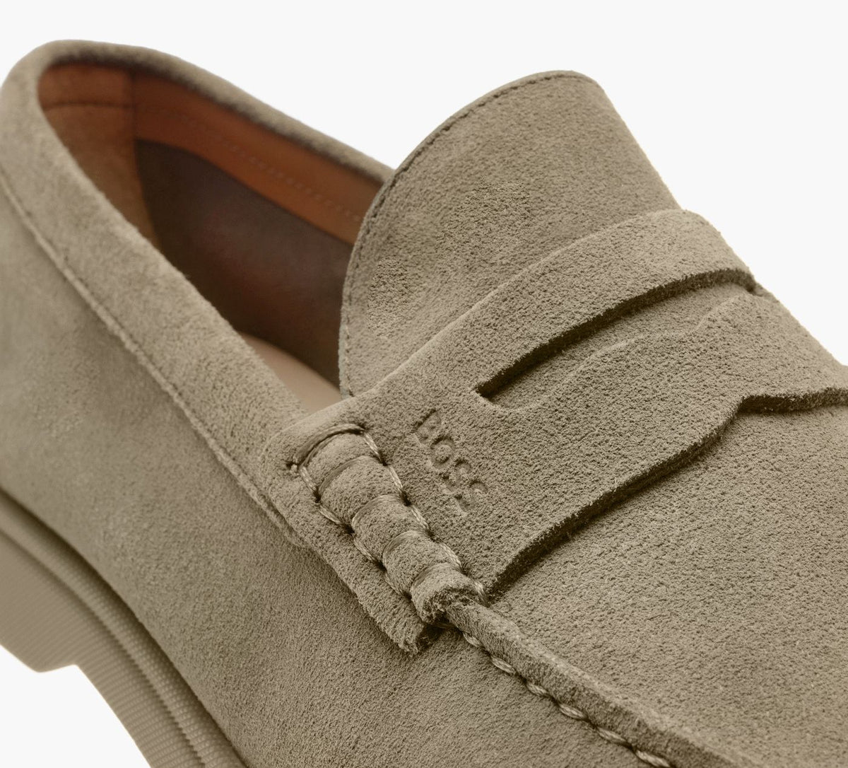 BOSS MOCASSINSIENNE en KHAKI vue 1b