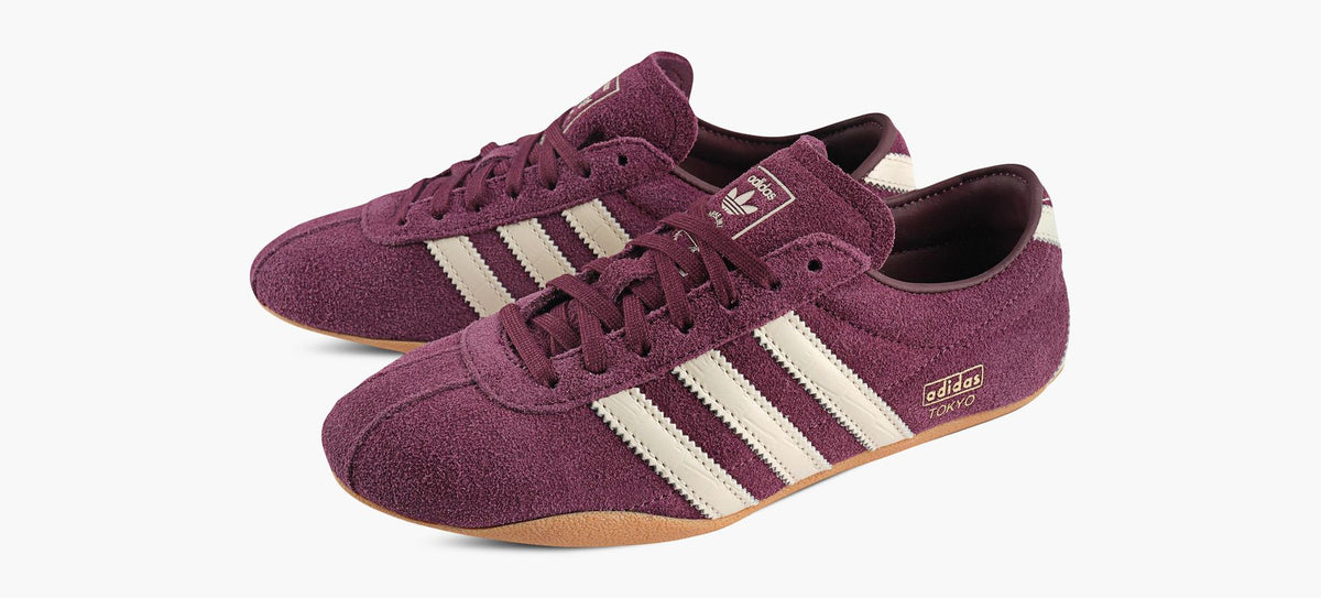 ADIDAS TOKYO in BURGUNDY view 4