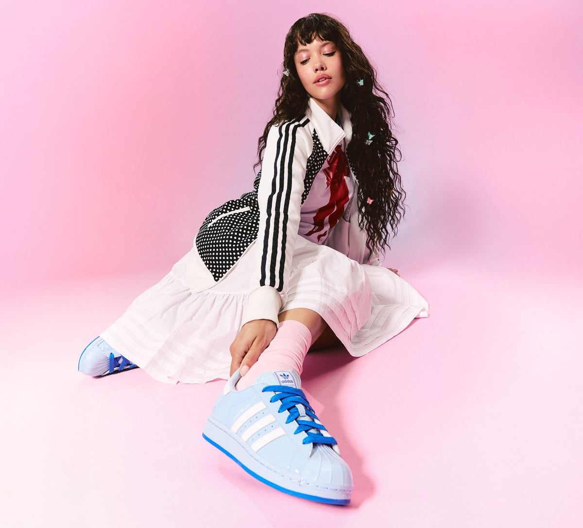 ADIDAS SUPERSTARIIXLESCALINOURS en BLEU vue 91