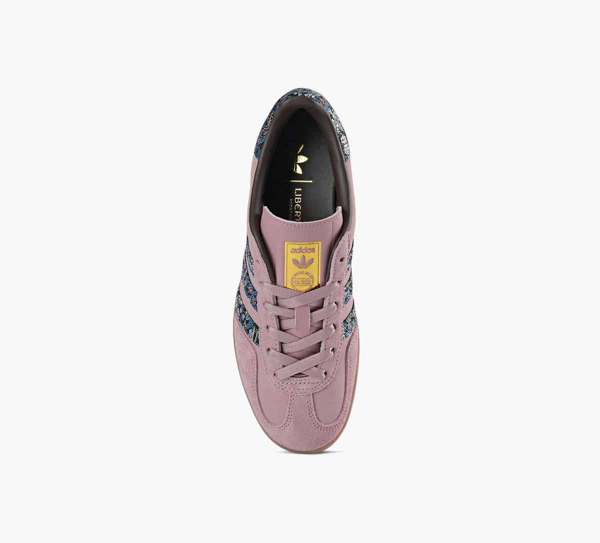 ADIDAS GAZELLEINDOORXLIBERTYLONDON en ROSE PALE vue 1c