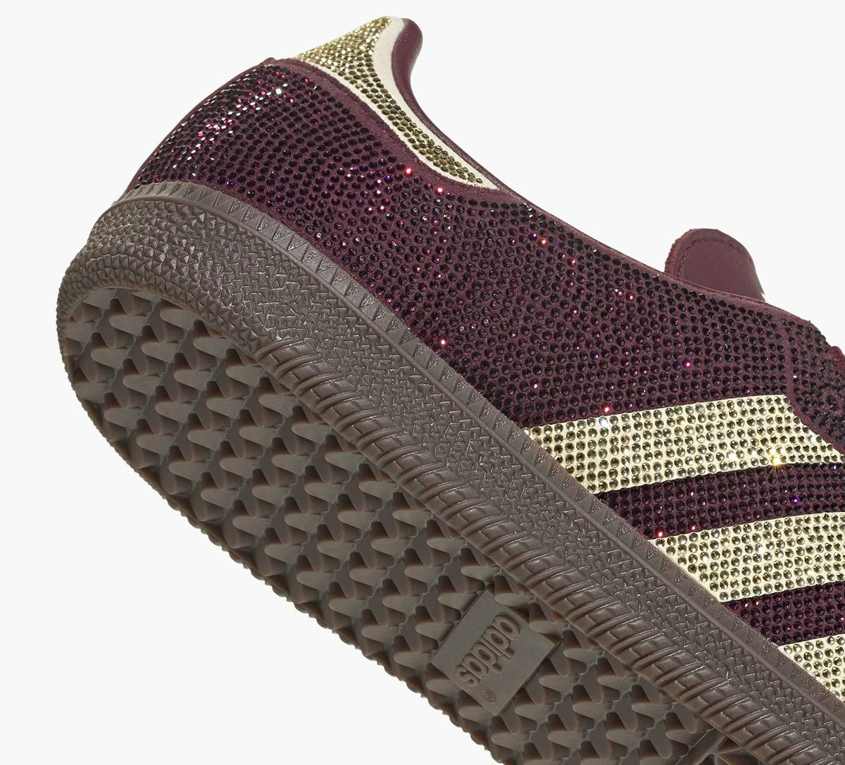 ADIDAS SAMBAOG in BURGUNDY view 1b