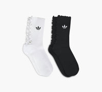 ADIDAS RUFFLECREWSOCKS2PAIRS in BLACK