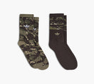 ADIDAS CAMOCREWSOCK2PAIRS in GREEN