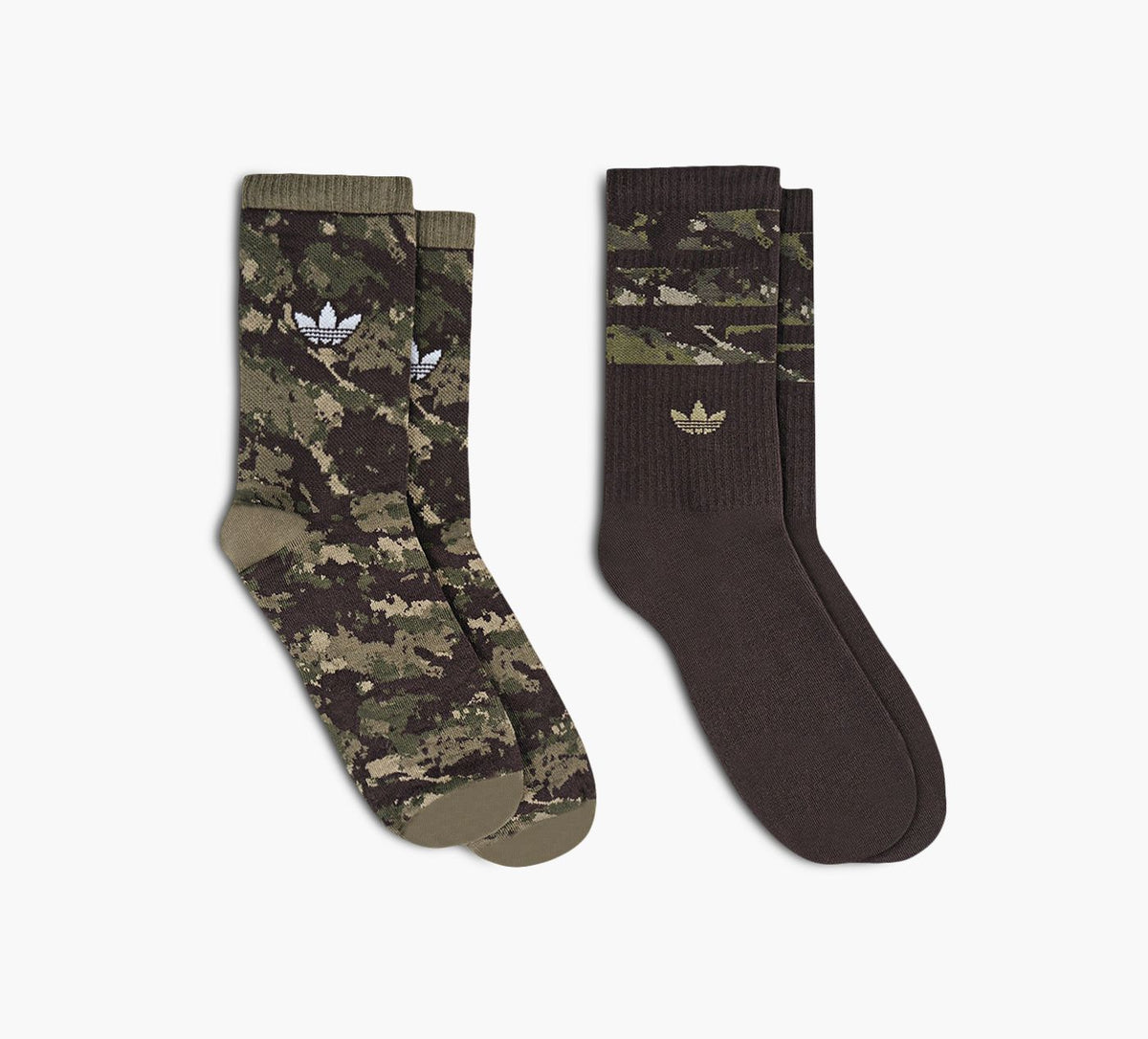 ADIDAS CAMOCREWSOCK2PAIRS in GREEN