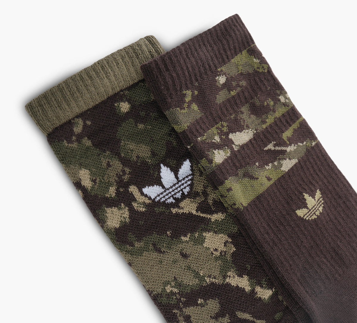 ADIDAS CAMOCREWSOCK2PAIRS in GREEN view 2