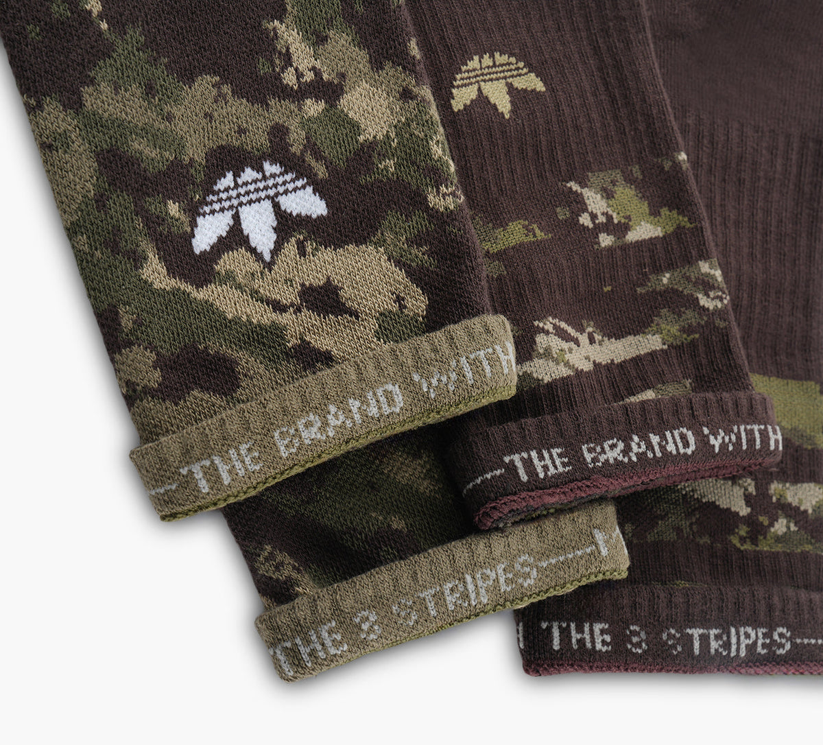 ADIDAS CAMOCREWSOCK2PAIRS in GREEN view 3