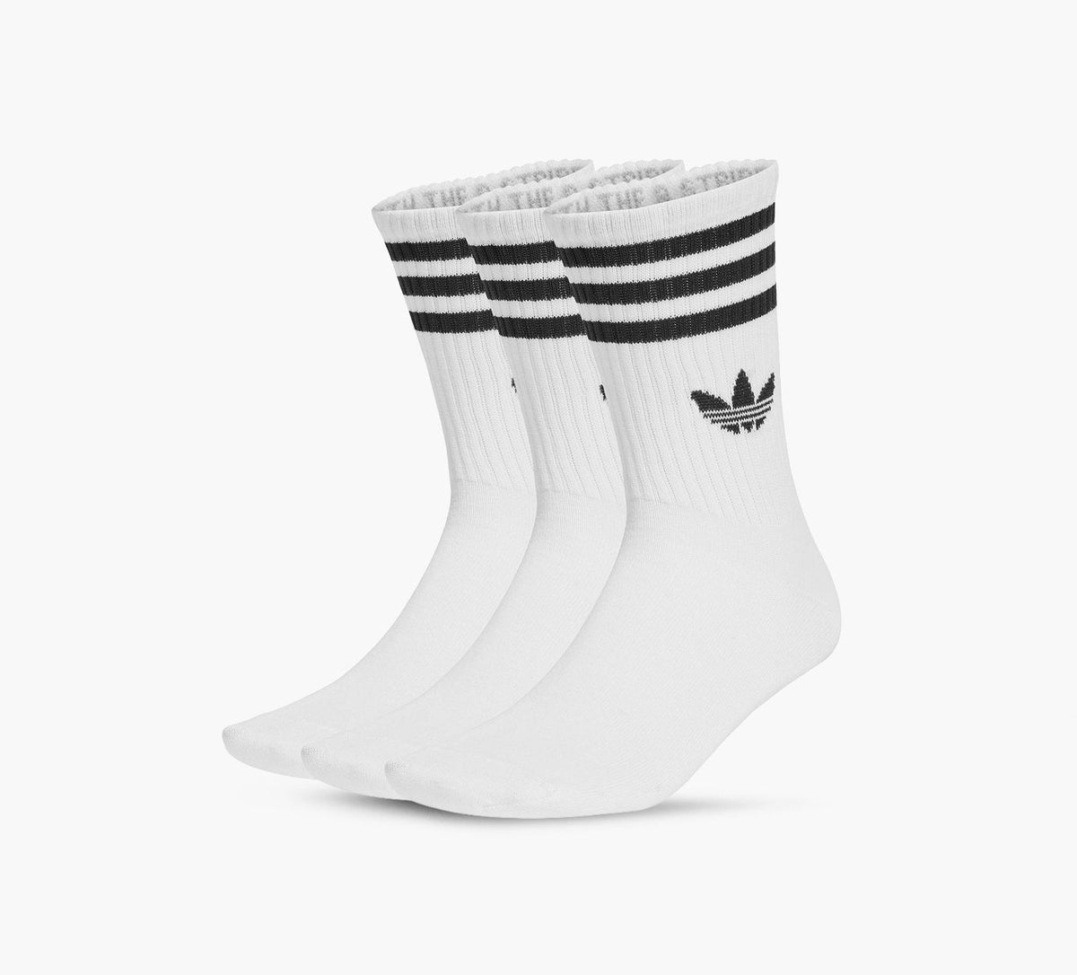 ADIDAS 3STRIPESCREWSOCKS3PAIRS in WHITE