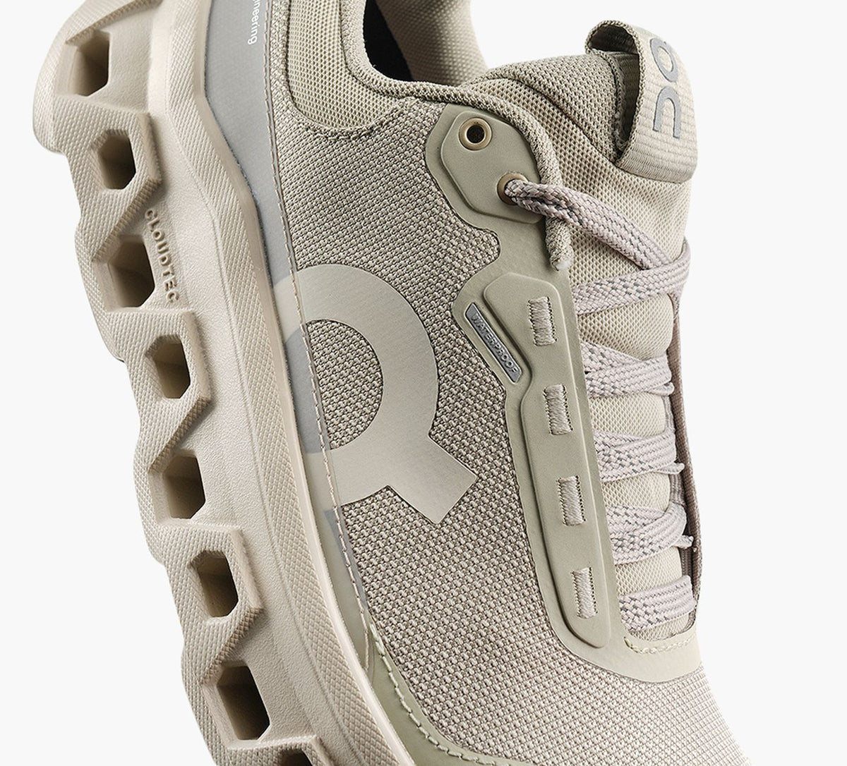 ON CLOUDMONSTER1IMPERMABLE en BEIGE vue 1b