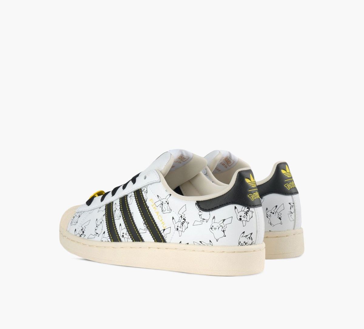 ADIDAS SUPERSTARIIxPIKACHU en BLANC vue 3