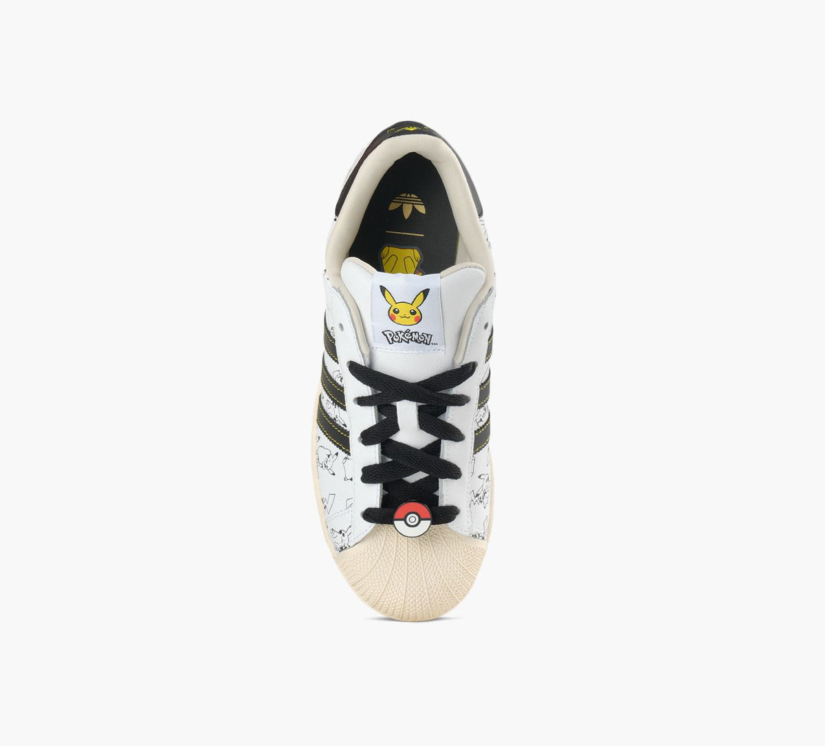 ADIDAS SUPERSTARIIxPIKACHU en BLANC vue 5
