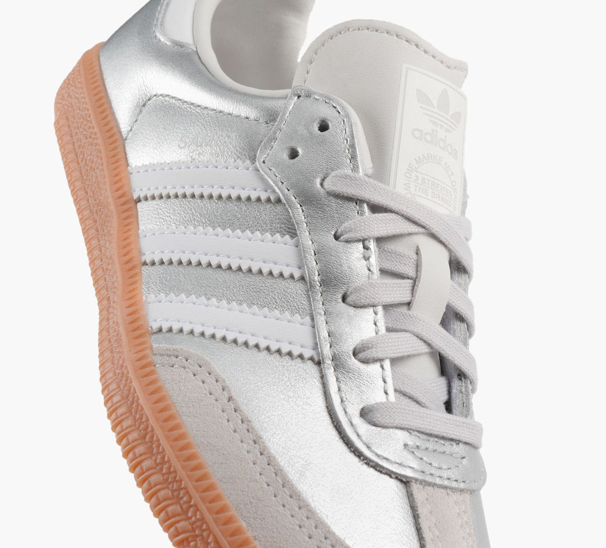 ADIDAS SAMBAOG in SILVER view 1b