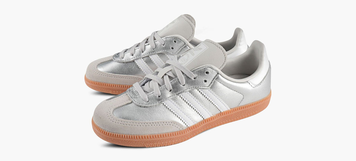 ADIDAS SAMBAOG in SILVER view 4
