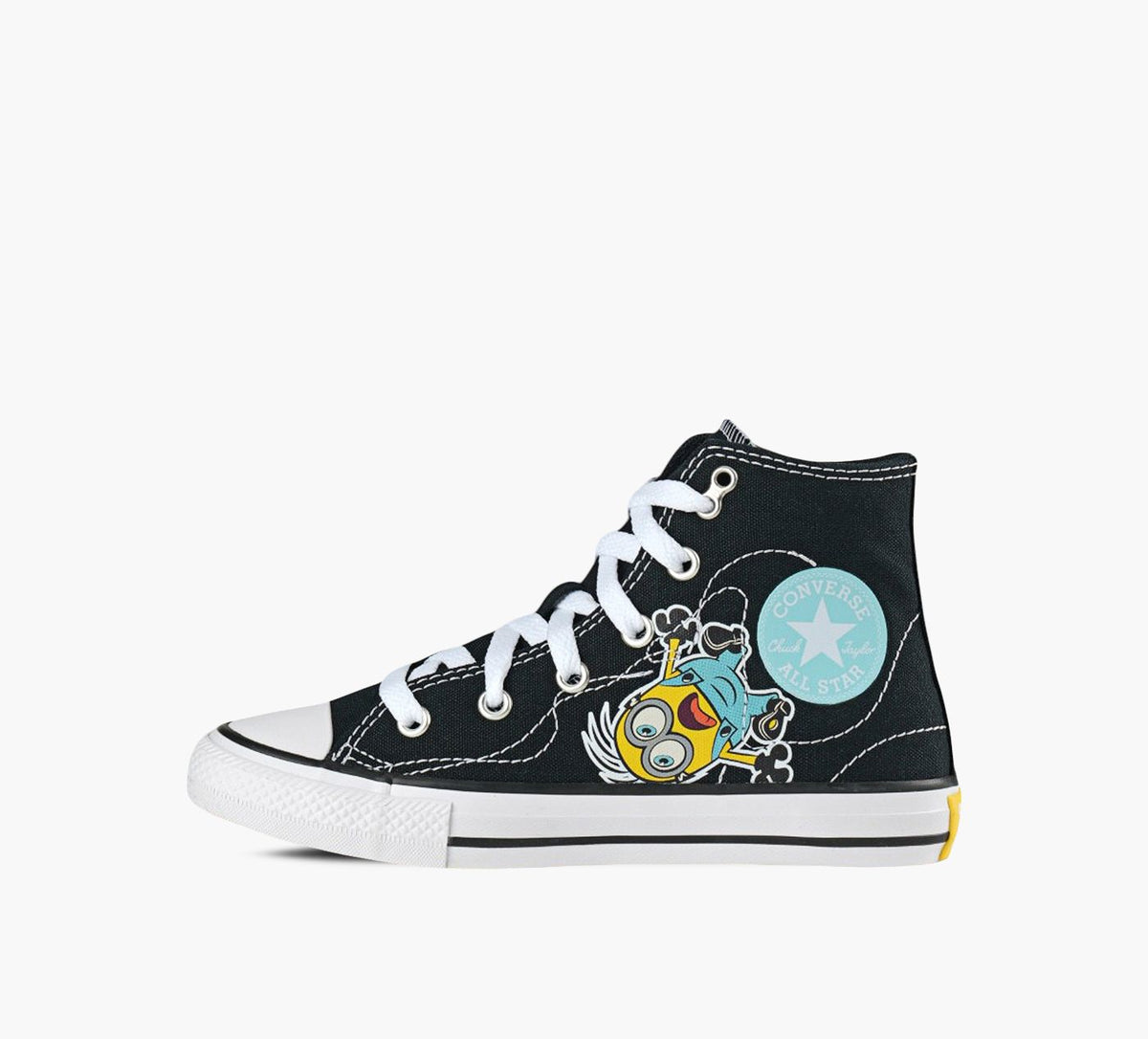 CONVERSE CHUCKTAYLORALLSTARHIXMINION in BLACK view 7