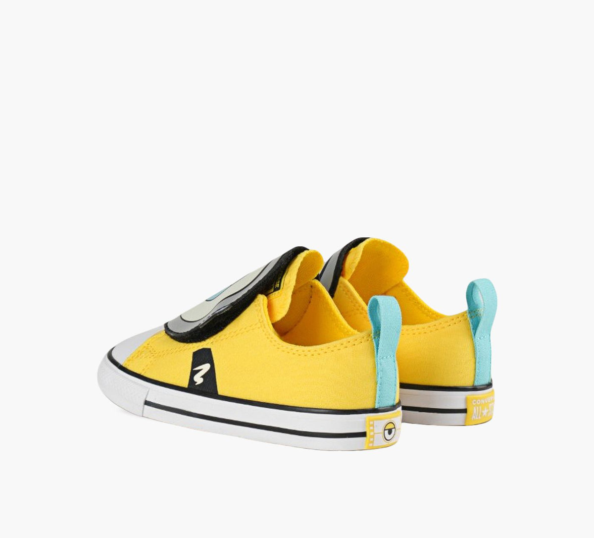 CONVERSE CHUCKTAYLORALLSTARUNEBRIDEENFANTS en JAUNE vue 3