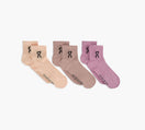 ON CHAUSSETTESMIHAUTESLOGO3PAIRES en MULTICOLORE