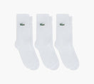 LACOSTE CHAUSETTES3PAIRES en BLANC