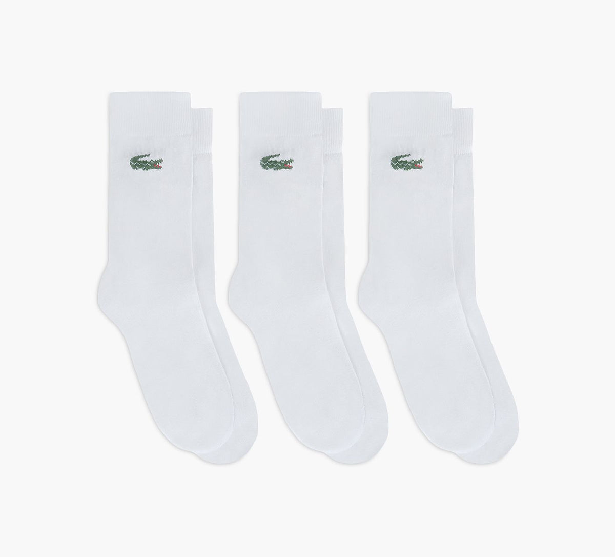 LACOSTE 3PACKSOCKS in WHITE