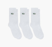 LACOSTE CHAUSETTES3PAIRES en BLANC